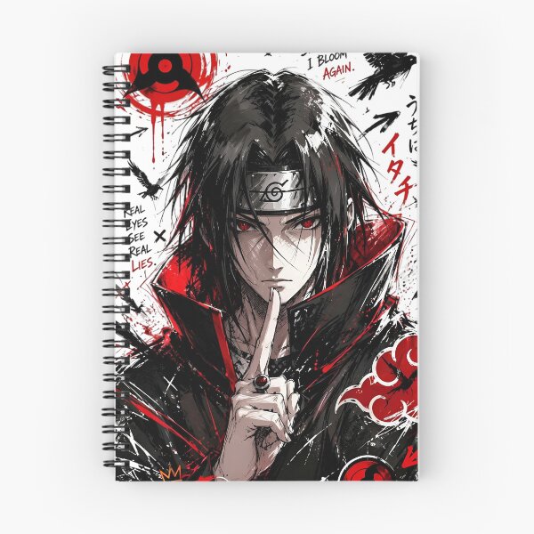Artikelvorschau, Itachi Uchiha Akatsuki Art | Sharingan-Anime-Krieger | Naruto-Manga-inspiriertes Design entworfen und verkauft von Dyan4.