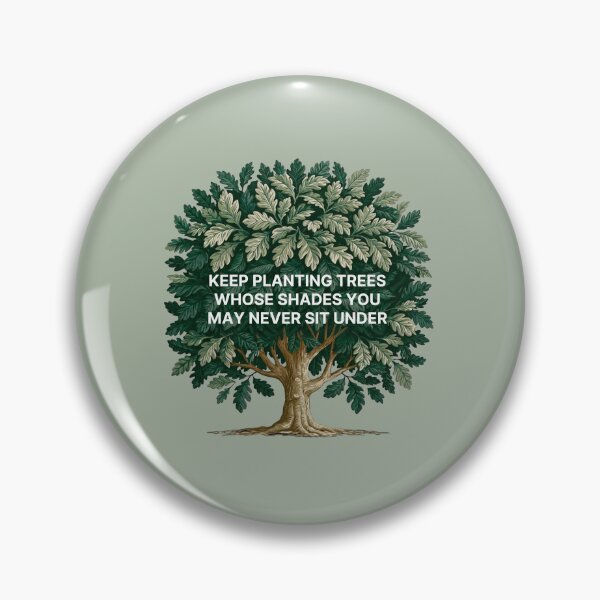 Item preview, Keep Planting Trees - Minimalist Motivational Quote Design Oak Tree designed and sold by AmoebaPress.