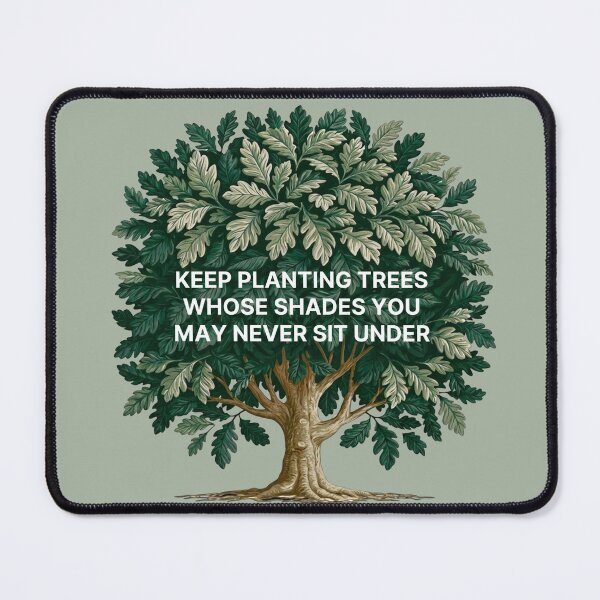 Item preview, Keep Planting Trees - Minimalist Motivational Quote Design Oak Tree designed and sold by AmoebaPress.