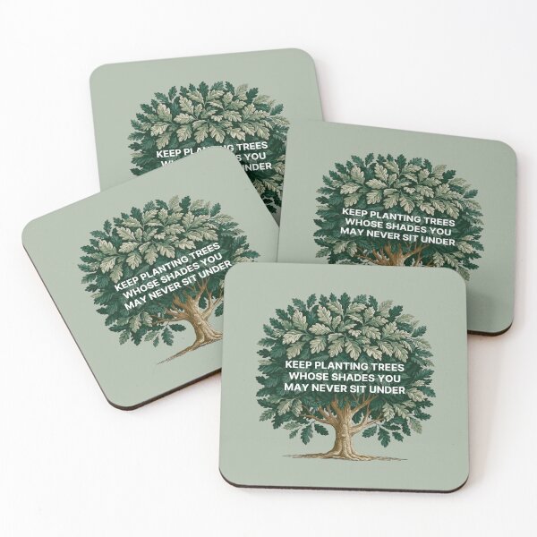 Item preview, Keep Planting Trees - Minimalist Motivational Quote Design Oak Tree designed and sold by AmoebaPress.