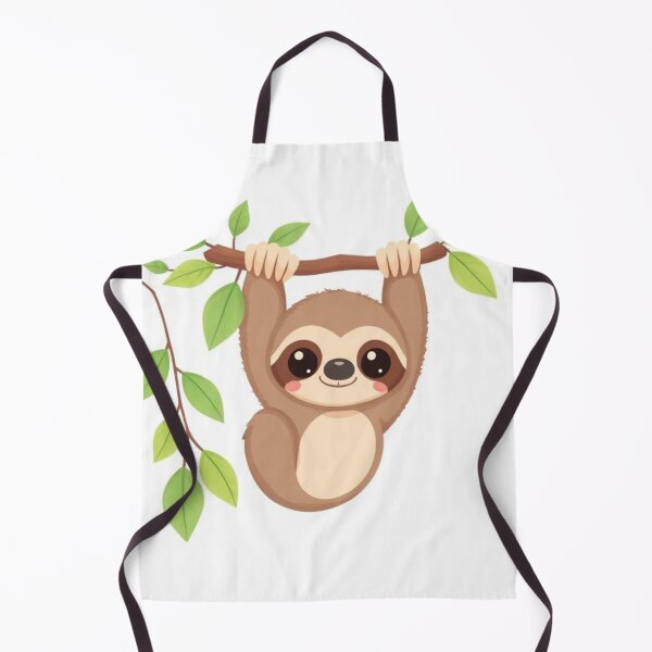 Item preview, Cute Baby Sloth Hanging Kawaii Cartoon Art designed and sold by Higherclothing.