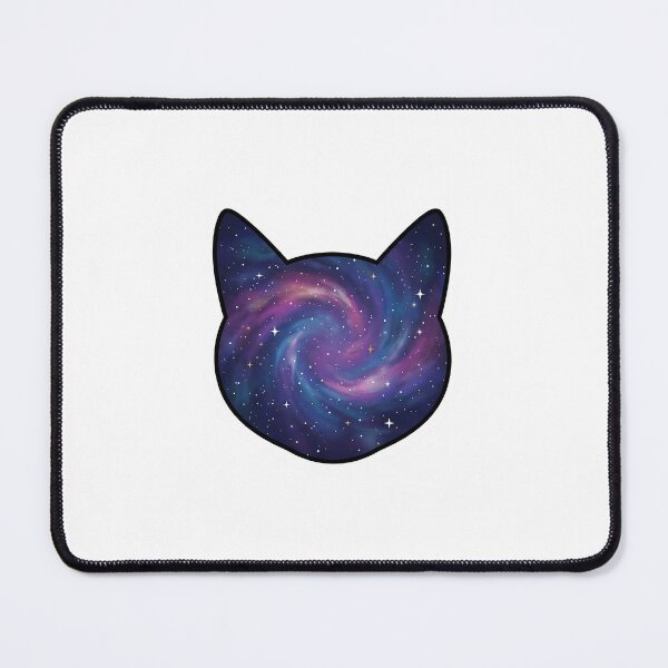 Item preview, Minimalist Cosmic Galaxy Cat Silhouette Space Art designed and sold by pattman.