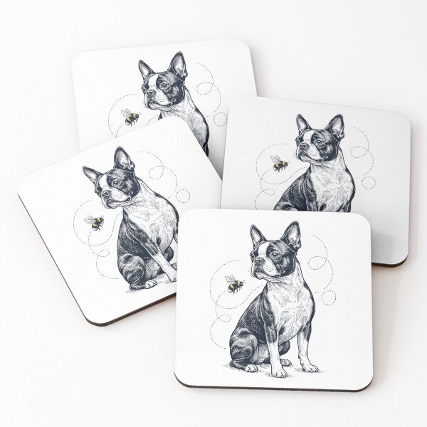 Item preview, Boston Terrier Bumble Bee Honeybee Dog Lover designed and sold by Kimberley King Art  King Art.