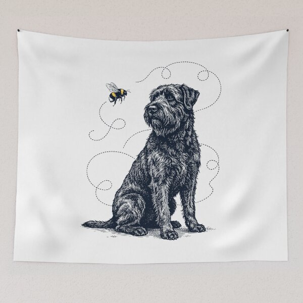 Item preview, Bouvier des Flandres Bumble Bee Honeybee Dog Lover designed and sold by Kimberley King Art  King Art.