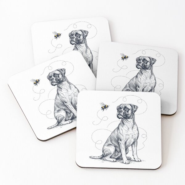 Item preview, Boxer Dog Bumble Bee Honeybee Dog Lover designed and sold by Kimberley King Art  King Art.