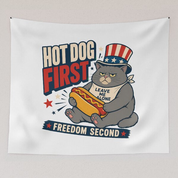 Item preview, Grumpy Uncle Sam Feline Freedom Second Leave Me Alone designed and sold by chattsuede.