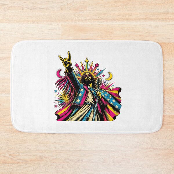 Item preview, Psychedelic Rock Jesus Halftone Pop Cartoon designed and sold by chattsuede.