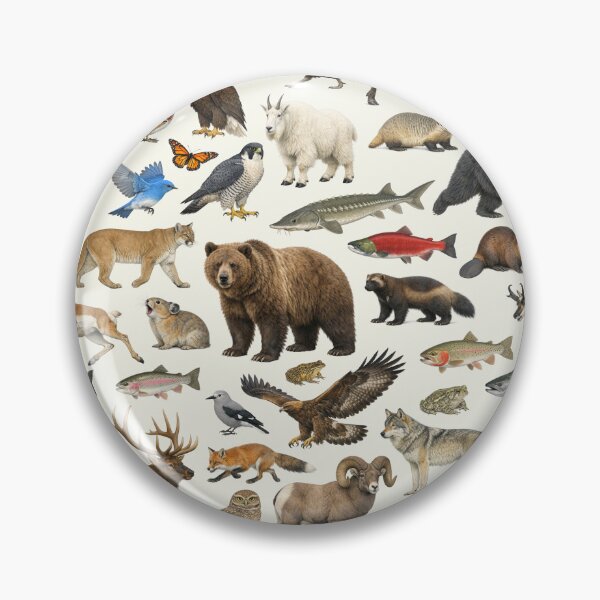 Item preview, Animals of Idaho Retro Style Identification Chart designed and sold by kakarikihill.