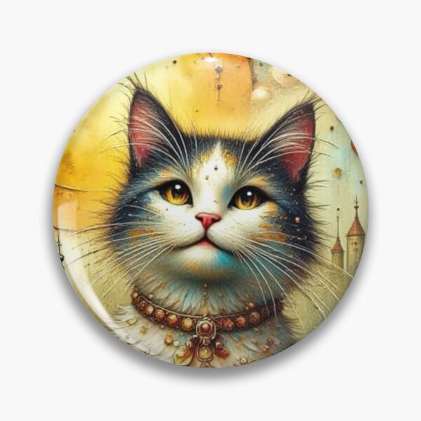 Item preview, Cats on a Roof Artwork || Playful Cat Design for Cat Lovers designed and sold by Beyond The Canvas.