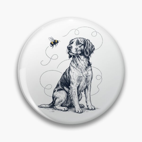 Item preview, Brittany Bumble Bee Honeybee Dog Lover designed and sold by Kimberley King Art  King Art.