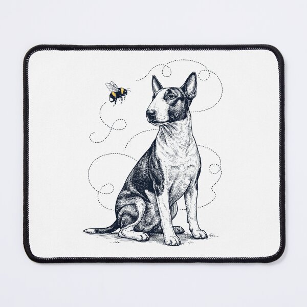 Item preview, Bull Terrier Bumble Bee Honeybee Dog Lover designed and sold by Kimberley King Art King Art.