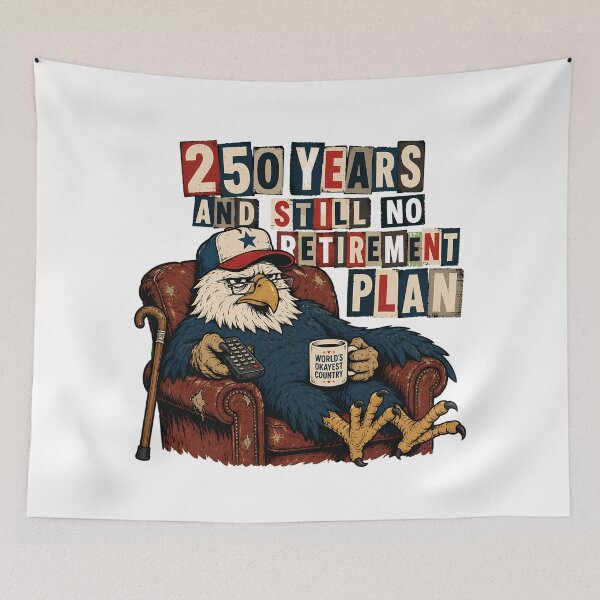 Item preview, Sarcastic 250th Anniversary Eagle World's Okayest Country designed and sold by chattsuede.