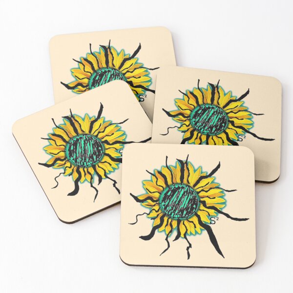 Item preview, Whimsical Sunflower and Sun Illustration designed and sold by ArtistsAtticWI.