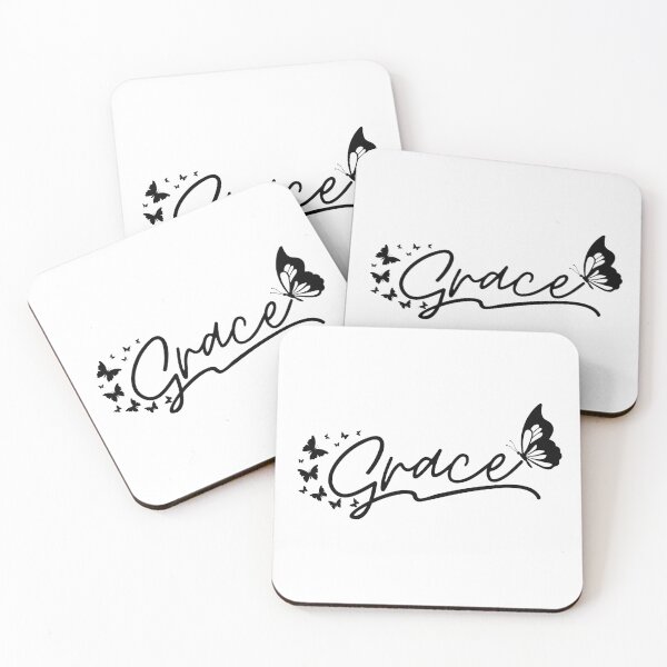 Item preview, Grace – Minimalist Christian Faith Typography - Black Design designed and sold by MoriaStore.