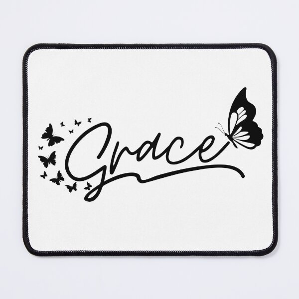 Item preview, Grace – Minimalist Christian Faith Typography - Black Design designed and sold by MoriaStore.