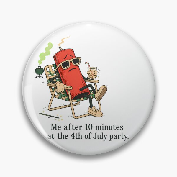 Item preview, 4th Of July Introvert Firecracker Slumped Cartoon designed and sold by chattsuede.