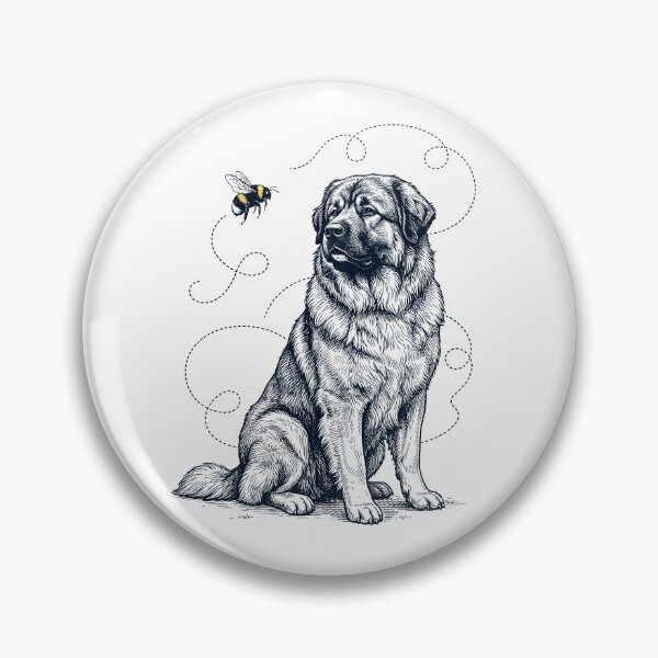 Item preview, Caucasian Shepherd Dog Bumble Bee Honeybee Dog Lover designed and sold by Kimberley King Art  King Art.