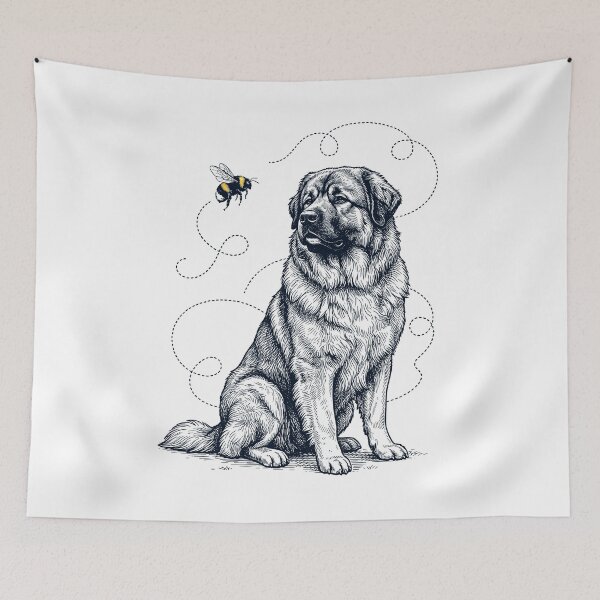 Item preview, Caucasian Shepherd Dog Bumble Bee Honeybee Dog Lover designed and sold by Kimberley King Art  King Art.