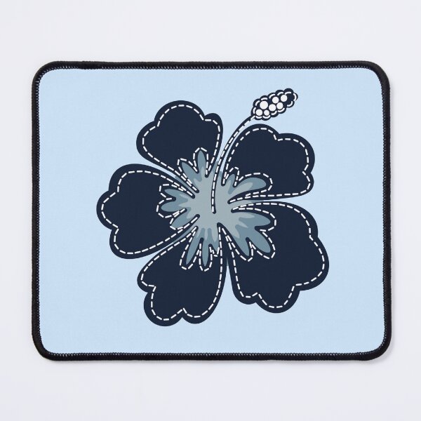 Item preview, Blue Stitched Hibiscus Drawing designed and sold by Collage Gallery.