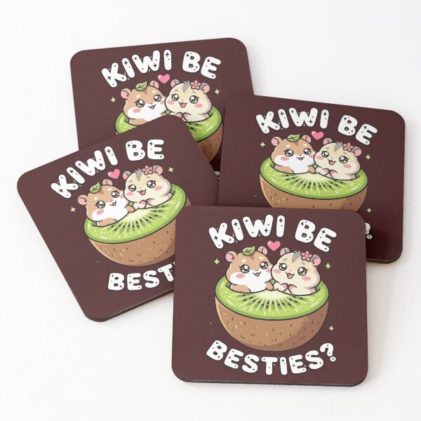 Item preview, Cute Kiwi Be Besties Forever Hamsters designed and sold by Tel A Pet.