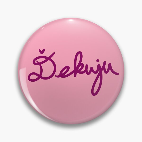 Item preview, Thank you in Czech  designed and sold by abeink.