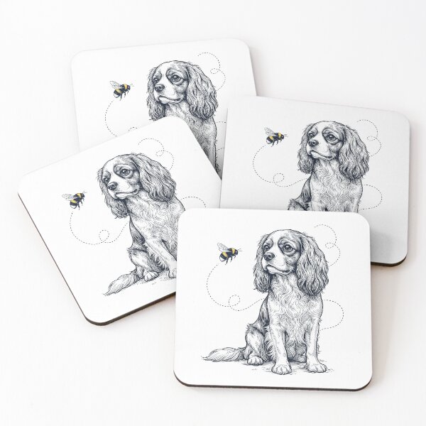 Item preview, Cavalier King Charles Spaniel Bumble Bee Honeybee Dog Lover designed and sold by Kimberley King Art  King Art.