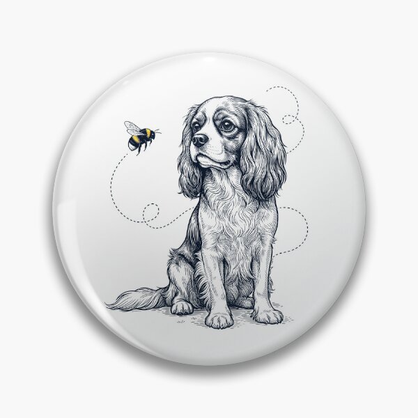 Item preview, Cavalier King Charles Spaniel Bumble Bee Honeybee Dog Lover designed and sold by Kimberley King Art  King Art.