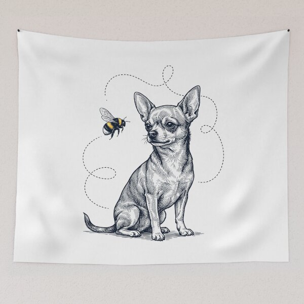 Item preview, Chihuahua Bumble Bee Honeybee Dog Lover designed and sold by Kimberley King Art  King Art.