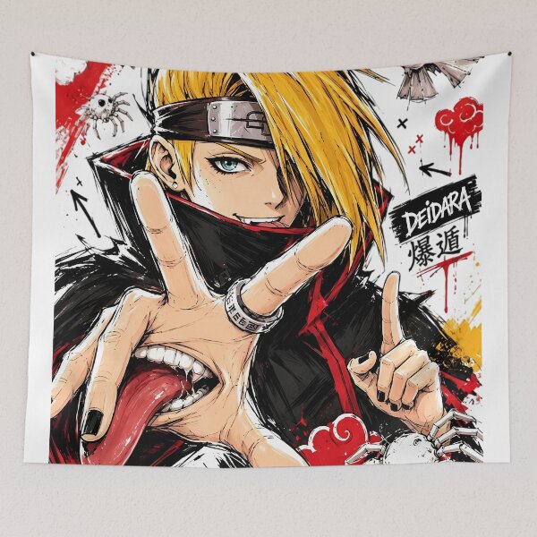 Item preview, Deidara Art Is Explosion | Akatsuki Anime Streetwear Poster | Explosive Ninja Manga Style Illustration designed and sold by Dyan4.