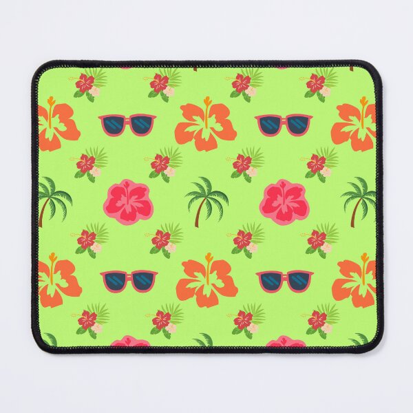 Item preview, Tropical Hibiscus Hawaiian Floral Pattern Palm Tree Sunglasses Beach Tote Bag designed and sold by FestivityFinds.