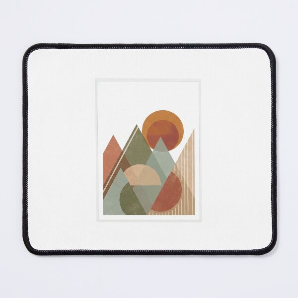 Item preview, Minimalist Boho Terracotta Mountain Landscape Art designed and sold by pattman.