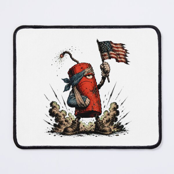 Item preview, Patriotic Dynamite 4th of July Wounded Cartoon designed and sold by chattsuede.