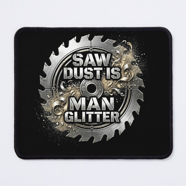 Item preview, Saw Dust Is Man Glitter Woodworking Humor Circular Saw Design designed and sold by msaloyach.