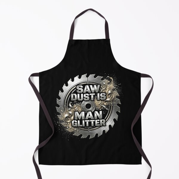 Item preview, Saw Dust Is Man Glitter Woodworking Humor Circular Saw Design designed and sold by msaloyach.