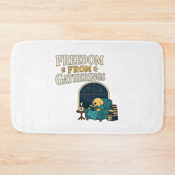 Item preview, Freedom From Gatherings Cozy Golden Retriever Reading designed and sold by chattsuede.