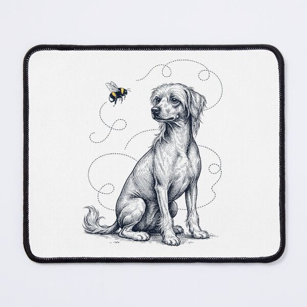 Item preview, Chinese Crested Dog Bumble Bee Honeybee Dog Lover designed and sold by Kimberley King Art King Art.