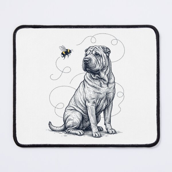 Item preview, Chinese Shar Pei Bumble Bee Honeybee Dog Lover designed and sold by Kimberley King Art King Art.