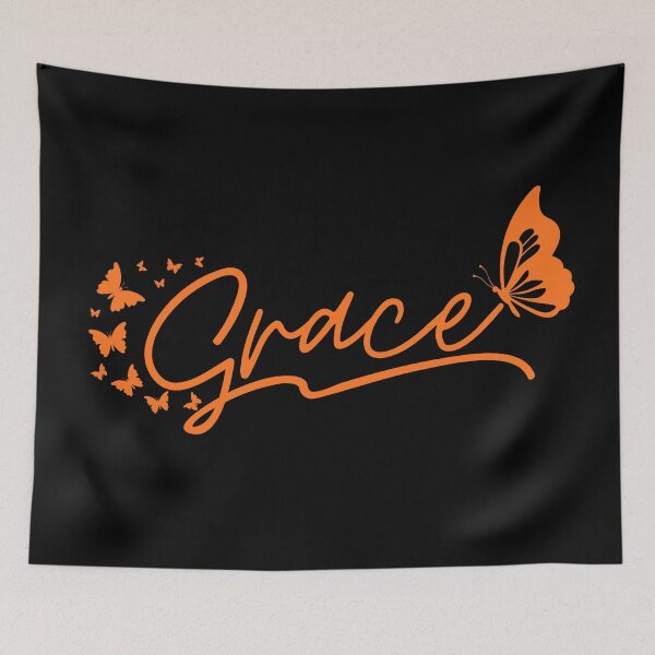 Item preview, Grace – Minimalist Christian Faith Typography - Orange Design designed and sold by MoriaStore.