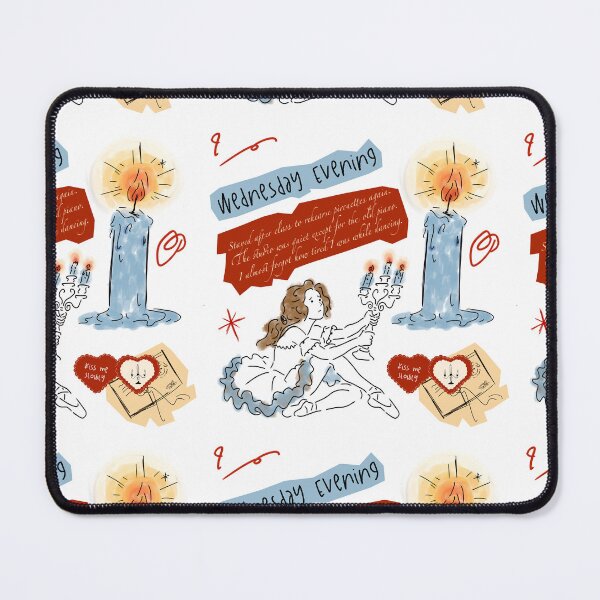 Item preview, Ballerina Diary Journal Scrapbook Whimsical Seamless Pattern designed and sold by RM-Journey.