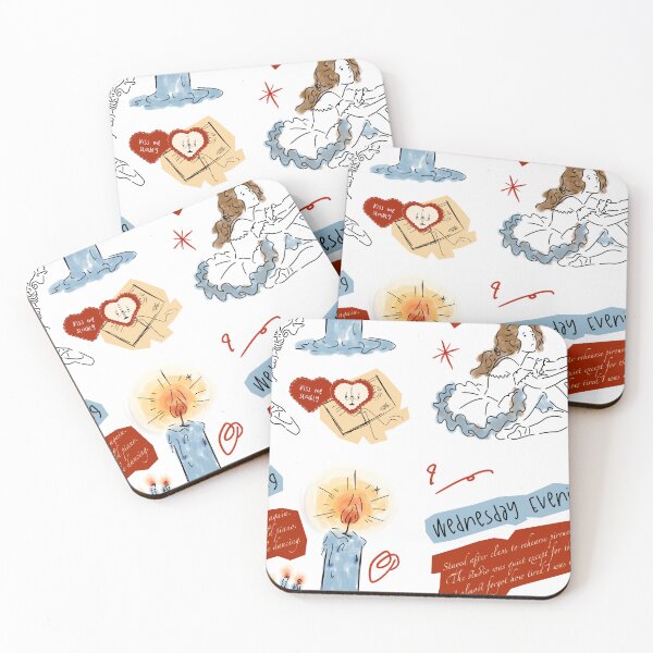 Item preview, Ballerina Diary Journal Scrapbook Whimsical Seamless Pattern designed and sold by RM-Journey.