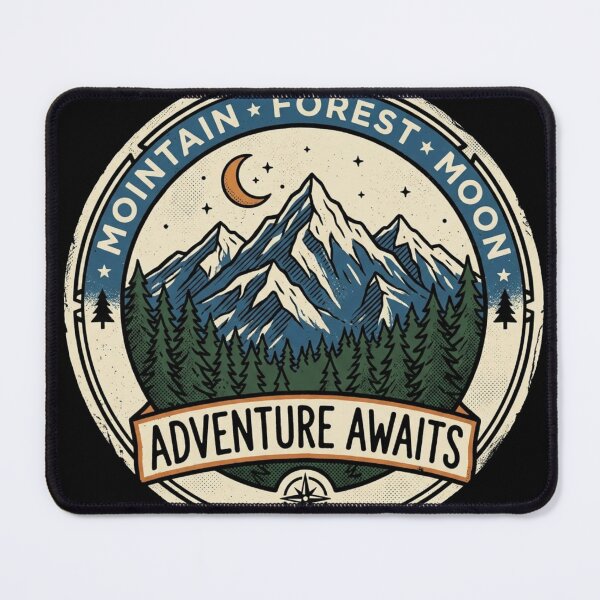 Item preview, Mountain Adventure Badge designed and sold by Stickersdevelop.