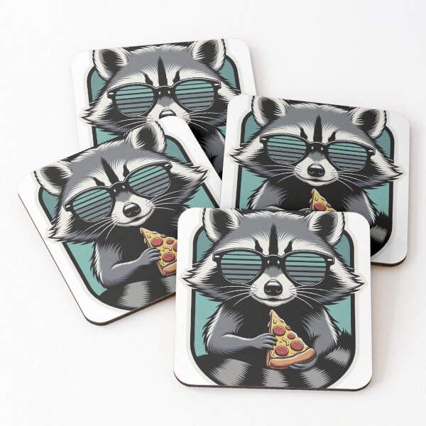 Item preview, pizza racoon designed and sold by Mystic & Celestial Art.