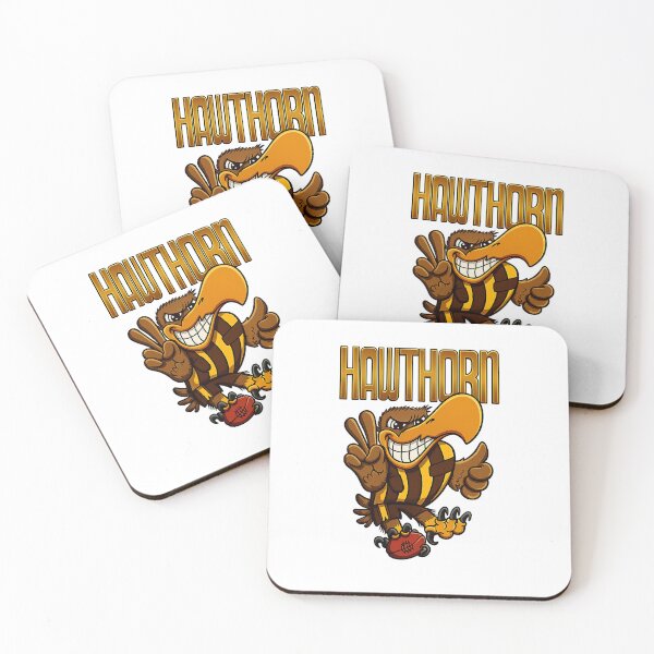 Item preview, Hawthorn Football Club Mascot AFL Retro Cartoon designed and sold by Luke Foran Sports Art.