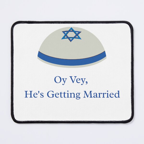 Item preview, Oy Vey He's Getting Married Shirt, Funny Jewish Bachelor Party Tee, Kippa Groom Tank Top designed and sold by IDoCrewCo..