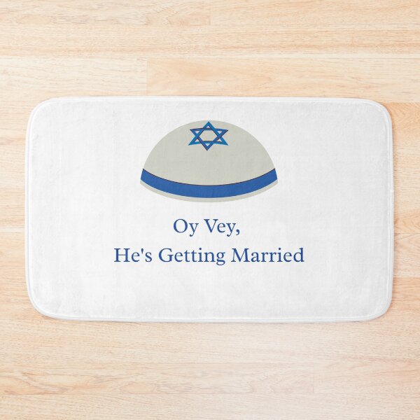 Item preview, Oy Vey He's Getting Married Shirt, Funny Jewish Bachelor Party Tee, Kippa Groom Tank Top designed and sold by IDoCrewCo..