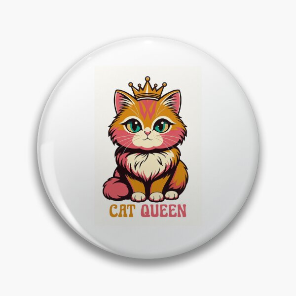 Item preview, Vintage Cat Queen Retro Aesthetic Cute Kitten designed and sold by bandarartisan.