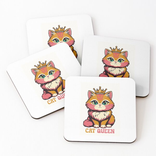 Item preview, Vintage Cat Queen Retro Aesthetic Cute Kitten designed and sold by Mystic & Celestial Art.