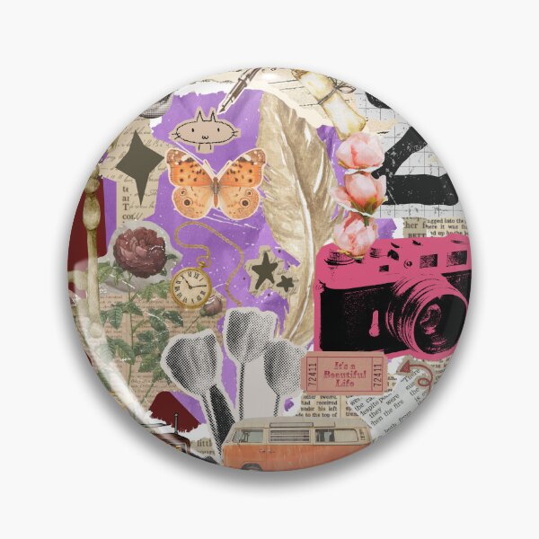 Item preview, cute vintage paper scrapbook neat collage art  designed and sold by pasteldreams26.