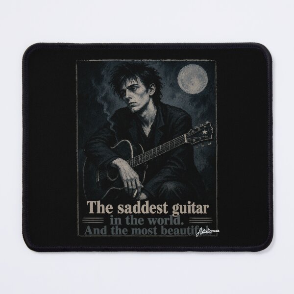 Item preview, Rowland S. Howard Noir Guitar Portrait designed and sold by Artisticanvas.