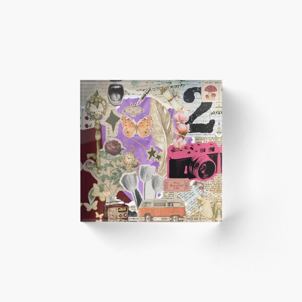 Item preview, cute vintage paper scrapbook neat collage art  designed and sold by pasteldreams26.